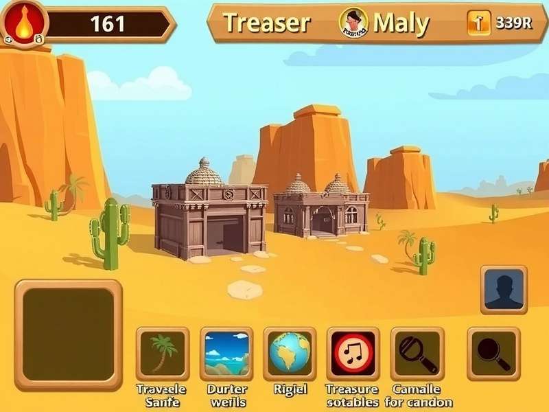 Thar Desert Gold Quest gameplay screenshot showing desert exploration